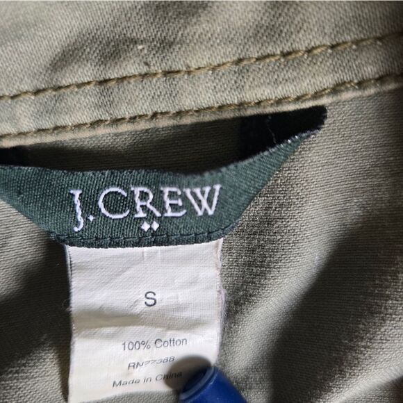 J. CREW Vintage Olive Green Utility Shirt Jacket - Picture 8 of 8